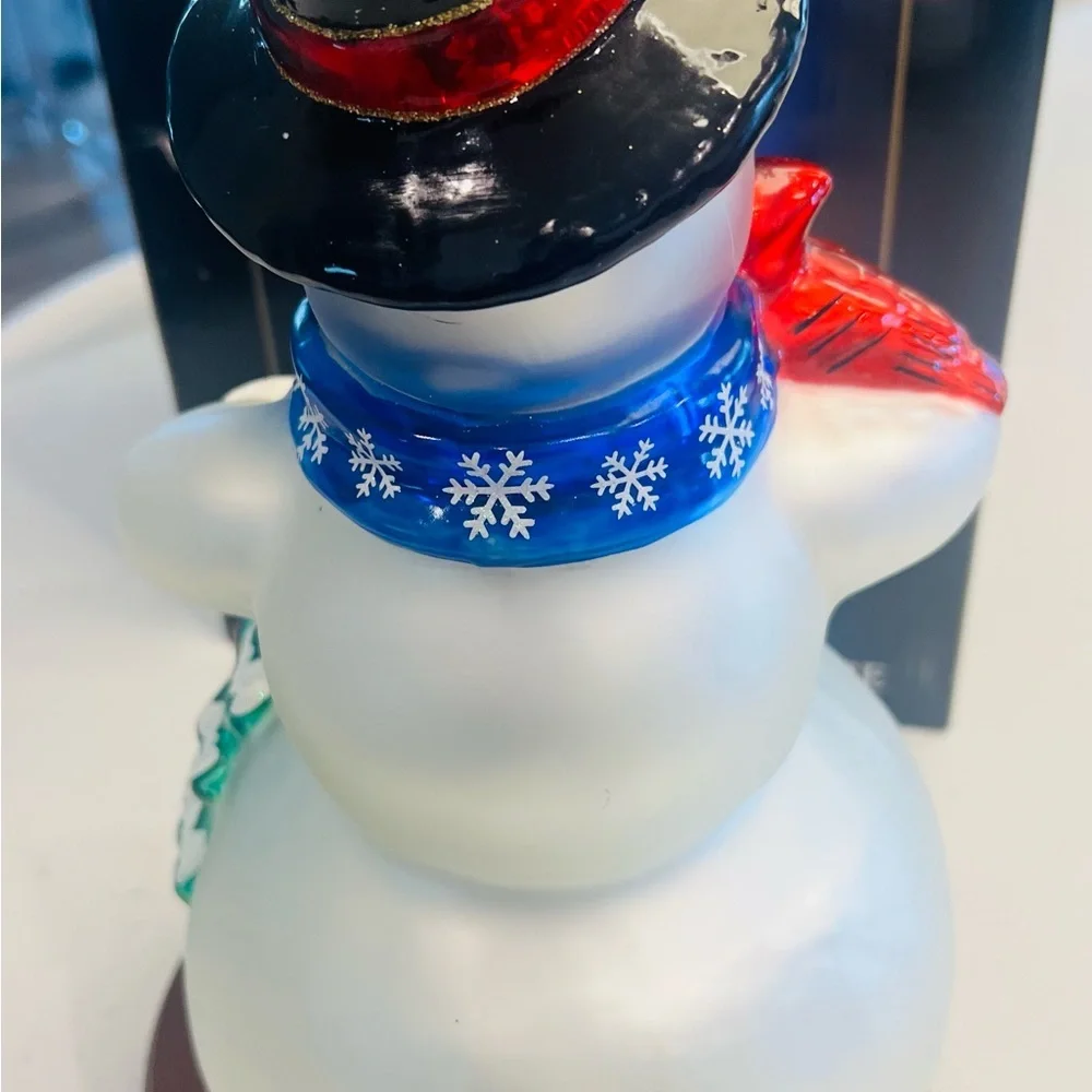 Christopher Radko Snowman Tabletop Sculpture with Box Retired